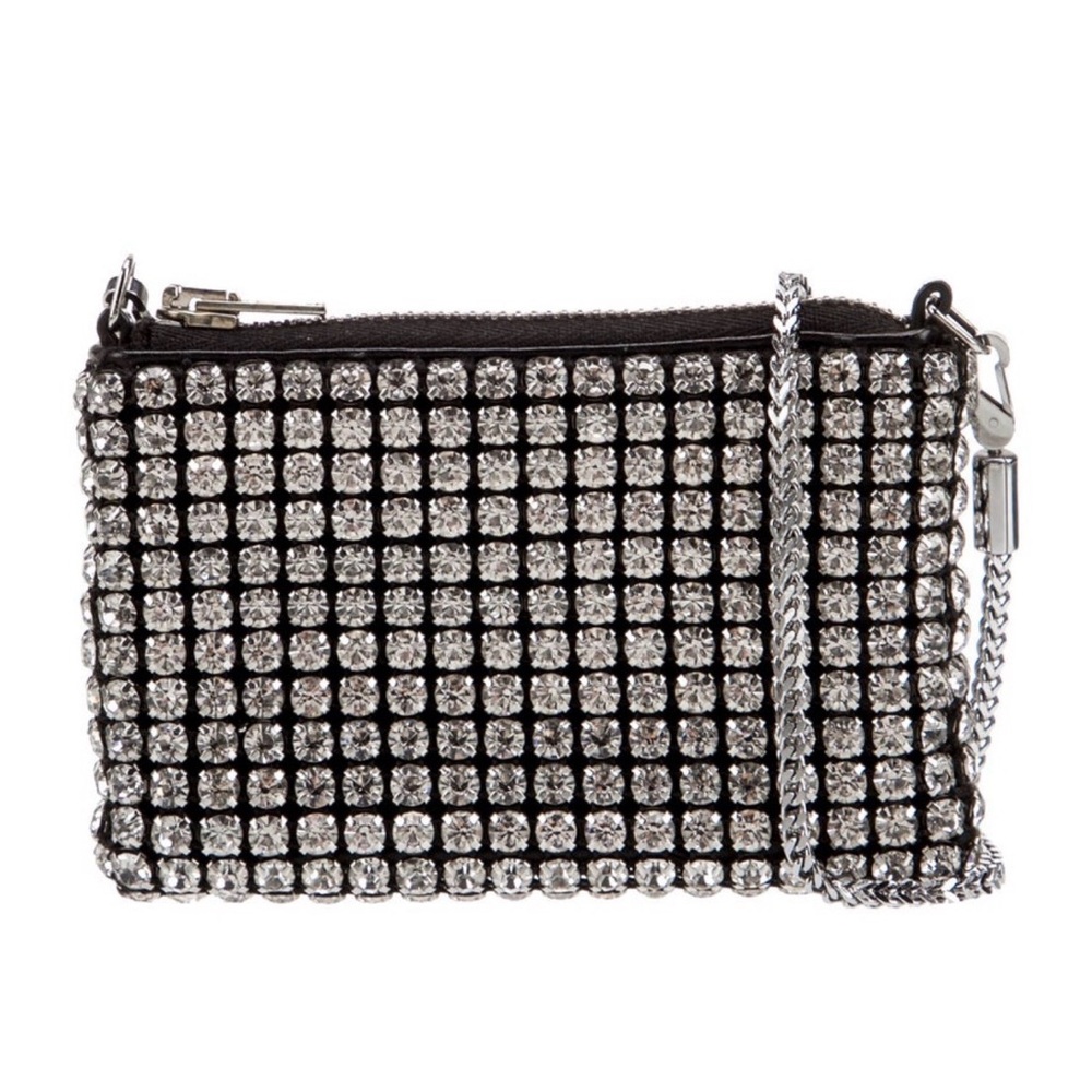 LAST CHANCE! Alexander Wang Silver Crystal Mini Crossbody